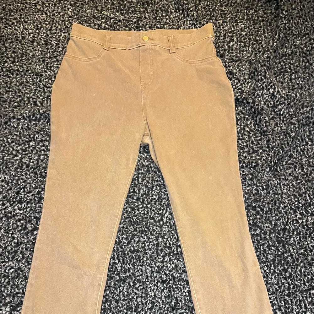 Women’s tan jeans
